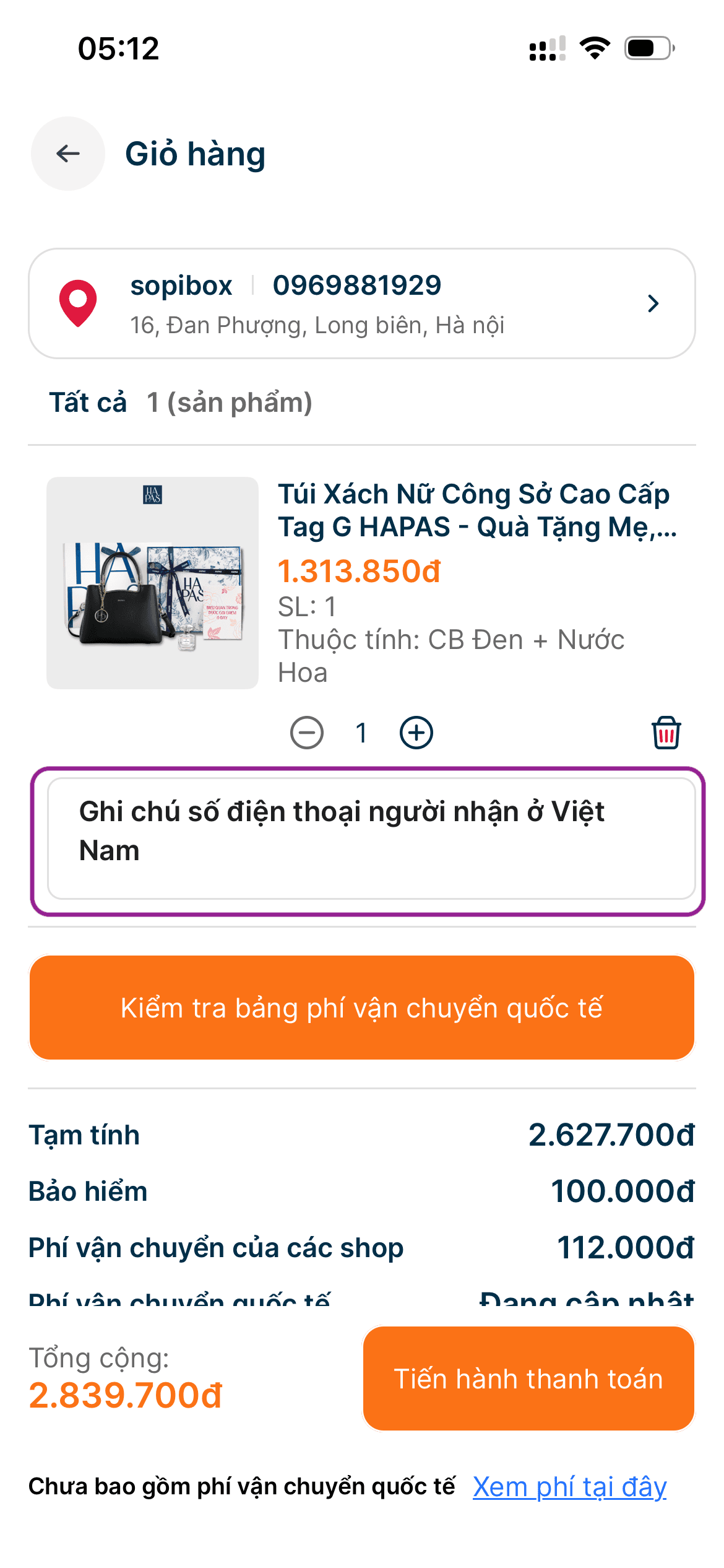 Sopibox | ghi chú số điện thoại 